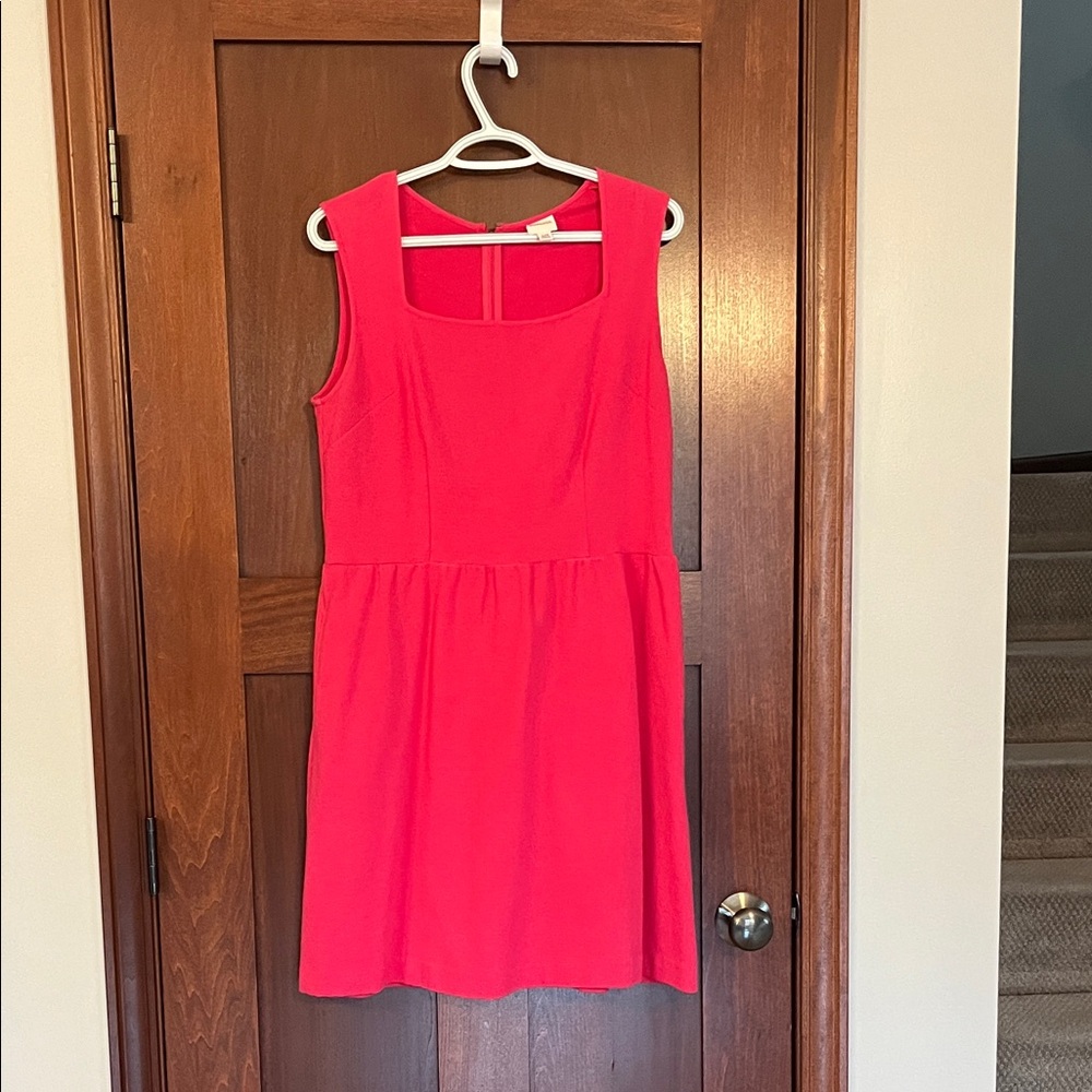 Merona Vibrant Pink Sleeveless Dress ( size large )